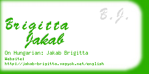 brigitta jakab business card